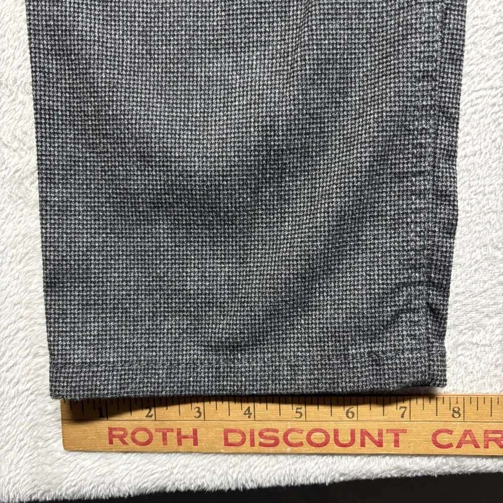 Brax Cooper Fancy 5 Pocket Pants Mens 36x34 Gray Stretch Regular Fit Houndstooth